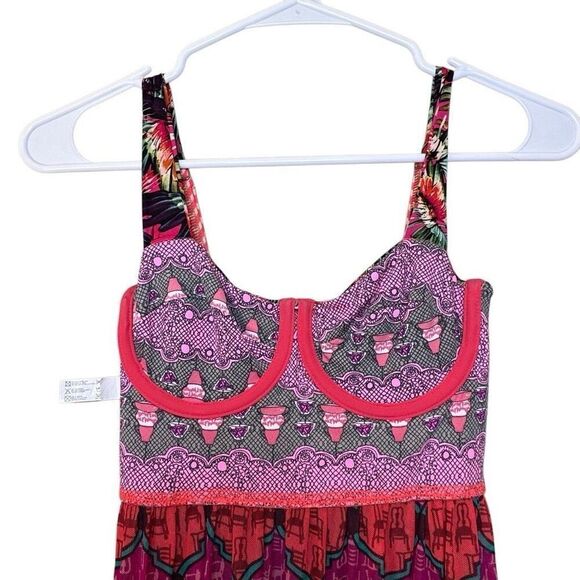 Maaji Long Dress in Shiver Me Timbers Womens Reversible‎ Swim Dress Size Small - Picture 7 of 12